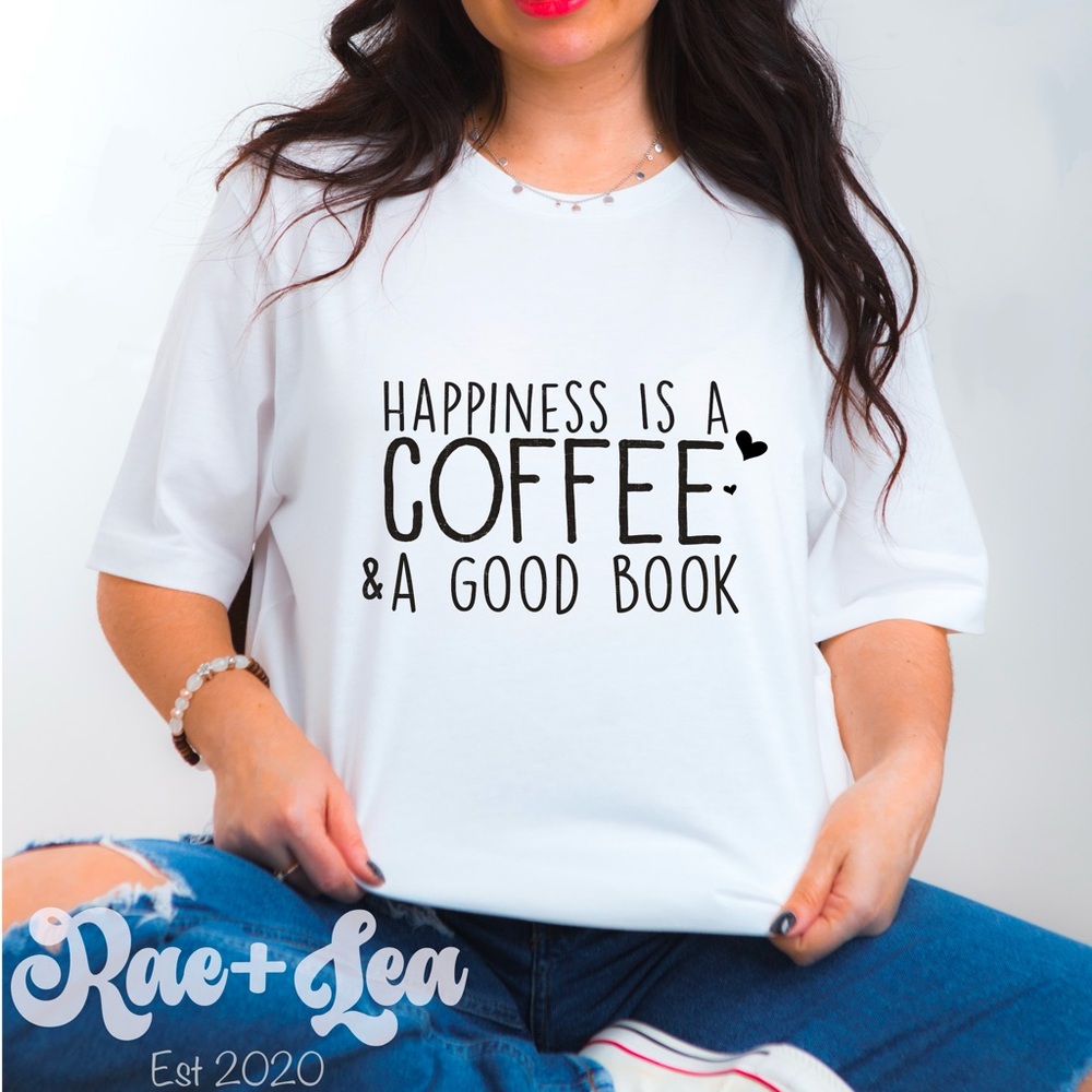 Happiness is A Coffee & A Good Book T-Shirt